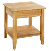 Beistelltisch 54355, 52cm (H), 45x45cm (BxT), rechteckig, eiche / eiche