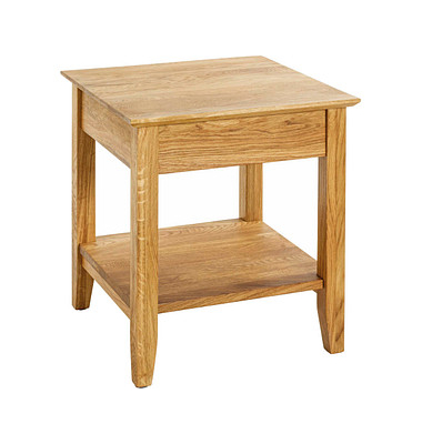 Beistelltisch 54355, 52cm (H), 45x45cm (BxT), rechteckig, eiche / eiche