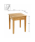 Beistelltisch 54356, 52cm (H), 45x45cm (BxT), eiche / eiche