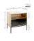 Konsole Nachttisch eiche 55,0 x 42,0 x 60,0 cm