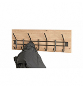 Wandgarderobe 54440 eiche Holz 7 Haken 60,0 x 20,0 cm