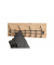Wandgarderobe 54440 eiche Holz 7 Haken 60,0 x 20,0 cm