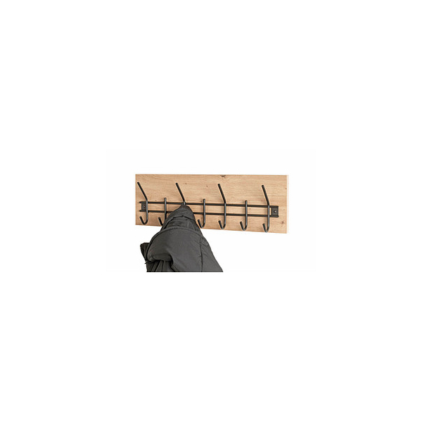 4001070544407 - Wandgarderobe 54440 eiche Holz 7 Haken 600 x 200 cm 4001070544407 HAKU Möbel 4001070544407 - Wandgarderobe 54440 eiche Holz 7 Haken 600 x 200 cm 4001070544407 HAKU Möbel