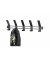 Wandgarderobe 54534 schwarz Metall 5 Haken 52,0 x 14,0 cm
