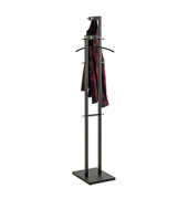 Kleiderständer 54554 schwarz Metall 14 Haken 42,0 x 175,0 cm