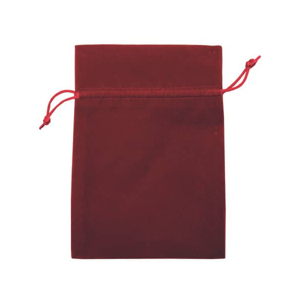 12 Stück GOLDINA Geschenksäckchen GOLDINA Y080 13020 0012, außen 18x13cm, Samt, rot, ohne 4008953585199 GOLDINA