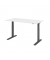Schreibtisch, elektrisch höhenverstellbar, 70-120cm (H), 160x80cm (BxT), rechteckig, weiß / graphit