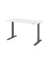 Schreibtisch, elektrisch höhenverstellbar, 70-120cm (H), 160x80cm (BxT), rechteckig, weiß / graphit