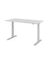 Schreibtisch XMKA, elektrisch h&ouml;henverstellbar, 70-120cm (H), 160x80cm (BxT), rechteckig, grau / silber