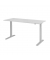 Schreibtisch XMKA, elektrisch h&ouml;henverstellbar, 70-120cm (H), 180x80cm (BxT), rechteckig, grau / silber