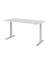 Schreibtisch, elektrisch höhenverstellbar, 70-120cm (H), 180x80cm (BxT), rechteckig, grau / silber