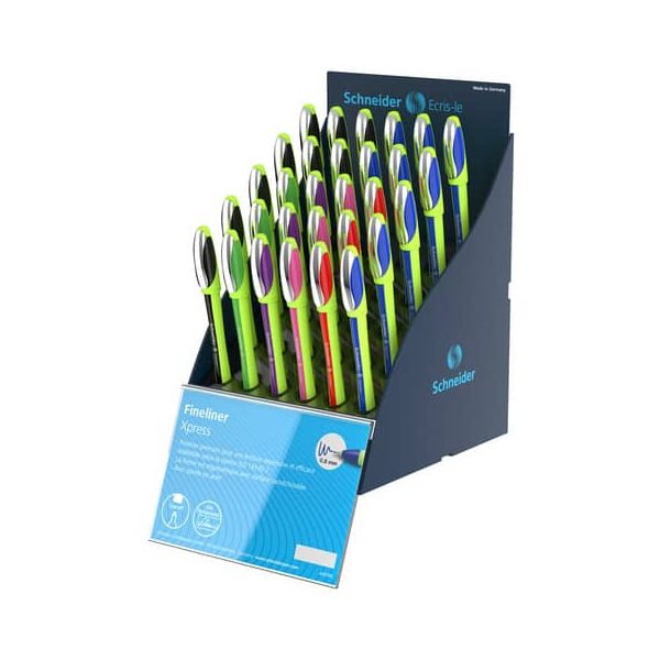 30 Stück Schneider Fineliner Xpress sortiert  Schneider
