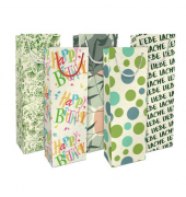 Geschenktasche 4064-24360/PBS, verschiedene, mit Tragekordel, 5 Motive sortiert, 12cm x 36cm