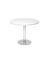 Besprechungstisch VSTF10/W/C, 74,5cm (H), 100x100cm (BxT), rund, weiß / silber