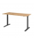 Schreibtisch, elektrisch höhenverstellbar, 70-120cm (H), 180x80cm (BxT), rechteckig, asteiche / graphit