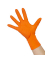 Einweghandschuhe Nitril StellarGrip Orange, Nitril, lebensmittelecht, orange, Größe 10 / XL,