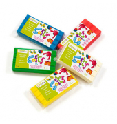 Knete Super Softy farbsortiert, 5 Farben je 0,5 kg