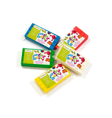 Knete Super Softy farbsortiert, 5 Farben je 0,5 kg Knete Super Softy farbsortiert, 5 Farben je 0,5 kg