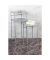 Beistelltisch 25107, 63/85cm (H), 26/30cmx26/30cm (BxT), rechteckig, grau / grau