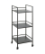 Beistelltisch 54522, 92cm (H), 35cmx35mm (BxT), rechteckig, schwarz / schwarz