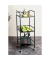 Beistelltisch 54522, 92cm (H), 35cmx35mm (BxT), rechteckig, schwarz / schwarz