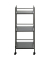 Beistelltisch 54522, 92cm (H), 35cmx35mm (BxT), rechteckig, schwarz / schwarz