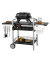 Grillwagen Universal BBQ-Tisch schwarz, silber