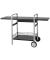 Grillwagen Universal BBQ-Tisch schwarz, silber