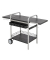 Grillwagen Universal BBQ-Tisch schwarz, silber