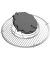 Grilleinsatz Waffel 30,0 x 30,0 x 5,5 cm
