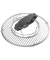 Grilleinsatz Waffel 30,0 x 30,0 x 5,5 cm