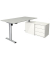 Sitz-Steh-Schreibtischkombination Move 1 base 10305311, elektrisch höhenverstellbar 73-123cm (H), 150x80cm (BxT), rechteckig, li