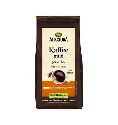 Bio-Kaffee, gemahlen Arabicabohnen mild 500,0 g