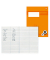 Vokabelheft 734010253 Premium, Lineatur 53 / liniert / 2 Spalten, A5, 90g, orange, 32 Blatt / 64 Seiten