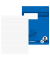 Schulheft 734010321 Premium, Lineatur 21 / liniert, A4, 90g, blau, 16 Blatt / 32 Seiten
