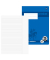 Schulheft 734010325 Premium, Lineatur 25 / liniert mit weißem Rand, A4, 90g, blau, 16 Blatt / 32 Seiten