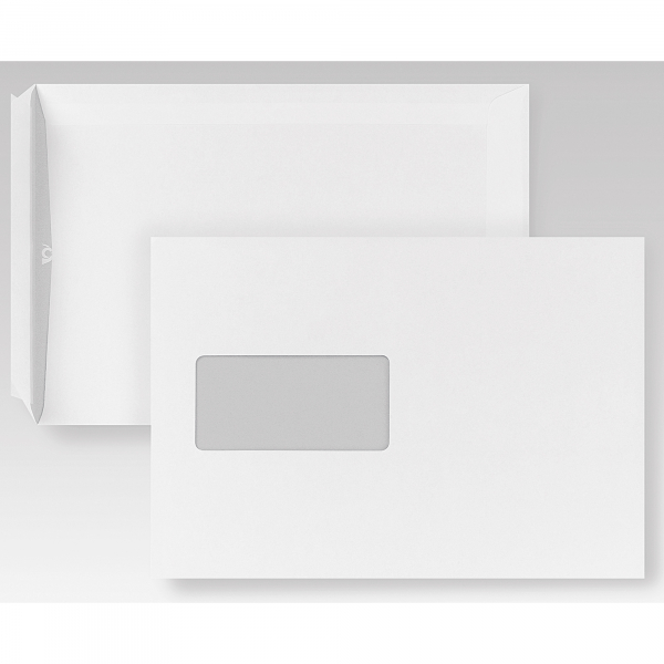 4040134056043 - Versandtaschen Posthorn 05440351 C5 mit Fenster haftklebend 90g weiß 4040134056043 500 Stück