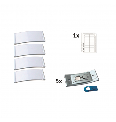 badgepoint Namensschild polar POL35MA66-5DR 80x34mm e.st 5St.