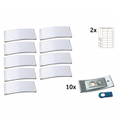 badgepoint Namensschild polar POL35MA66-10DR 80x34mm e.st 10St.