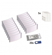 badgepoint Namensschild polar POL30MA66-20DR 70x30mm e.st 20St.