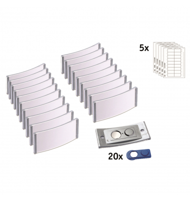 badgepoint Namensschild polar POL30MA66-20DR 70x30mm e.st 20St.
