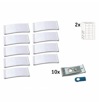 badgepoint Namensschild polar POL30MA66-10DR 70x30mm e.st 10St.