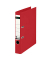 Ordner 1008-00-25, A4 50mm schmal Karton vollfarbig rot