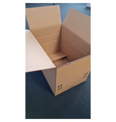 Faltkartons 161037970 braun, bis DIN A4+, innen 320x230x335mm, Wellpappe 1-wellig