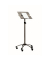 Stehpult ECO, höhenverstellbar 105-145cm (H), 62x62cm (BxT), rechteckig, grau / silber