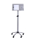 Stehpult ECO, höhenverstellbar 105-145cm (H), 62x62cm (BxT), rechteckig, grau / silber
