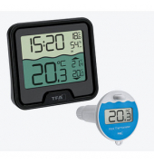 Poolthermometer 30.3066 MARBELLA schwarz