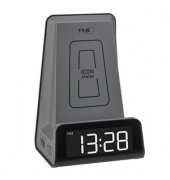  Wecker 60.2033 ICONcharge 60.2033.10, schwarz/grau