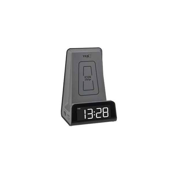 4009816038654 - digitaler Wecker 602033 ICONcharge schwarz Kunststoff 1070 x 830 mm 4009816038654 TFA