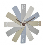 Wanduhr 60.3020 CLOCK IN THE BOX grau Kunststoff 400,0 x 37,0 mm